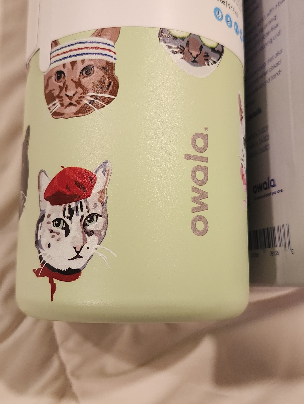 New OWALA Cat Collage 32 oz. Water Bottle - Picture 7 of 16